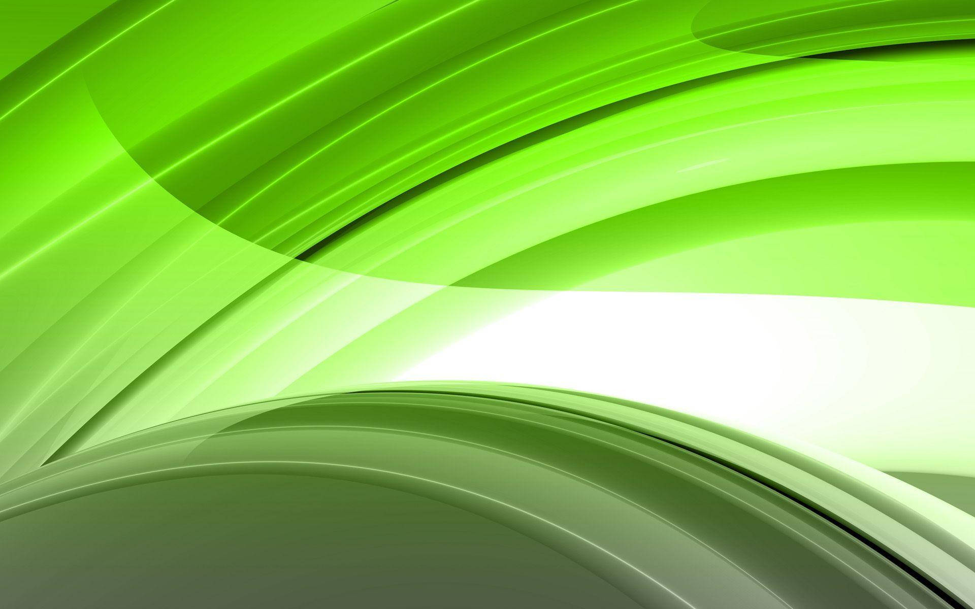 Curved Lines Light Green Wallpaper