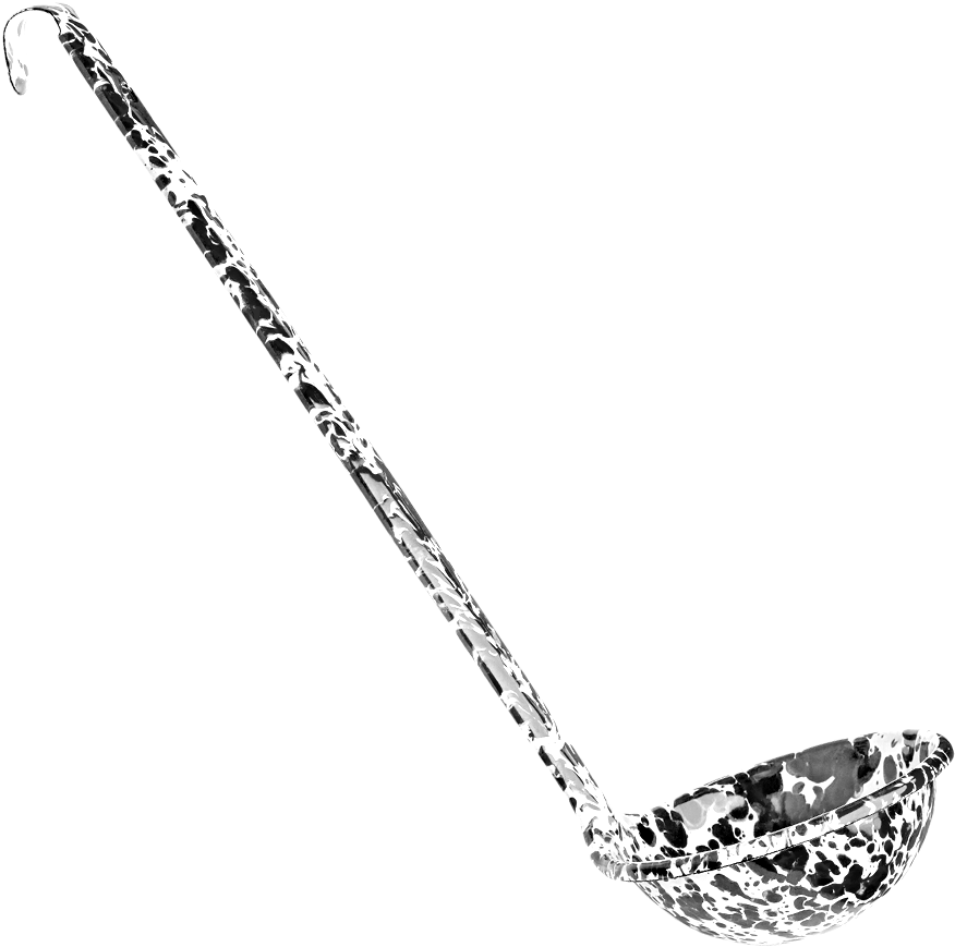 Curved Metal Ladle Isolated PNG