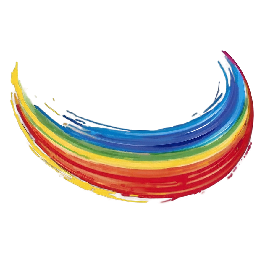 Curved Paint Streak Png 06272024 PNG