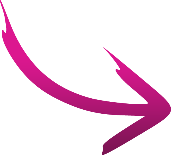 Curved Pink Arrow PNG