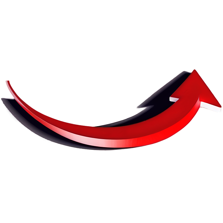 Curved Red Arrow Png Xvr PNG