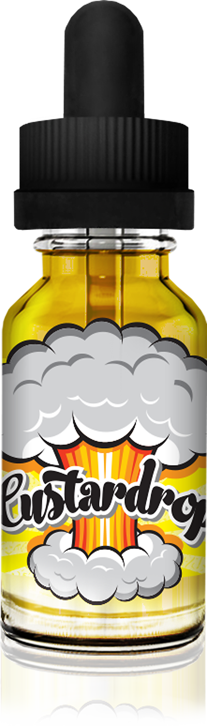 Custard Drop E Liquid Bottle PNG