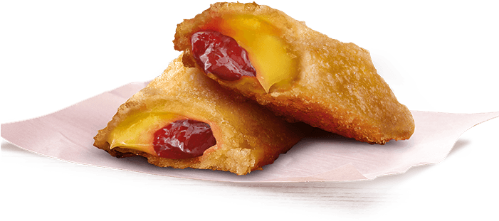 Custard Filled Pastrywith Strawberry Topping PNG
