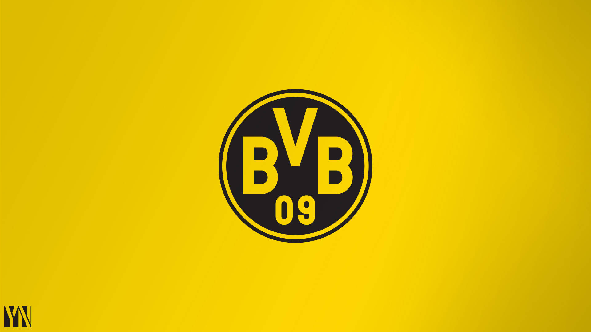 Custard Yellow Borussia Dortmund Logo Wallpaper