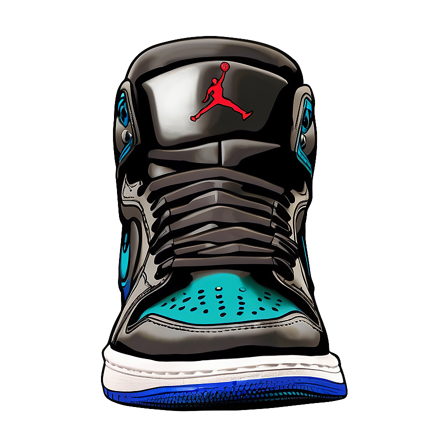 Custom Air Jordan 1 Artwork Png 06202024 PNG