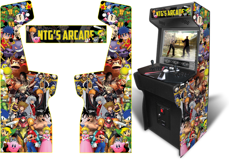 Custom Arcade Cabinet Design PNG
