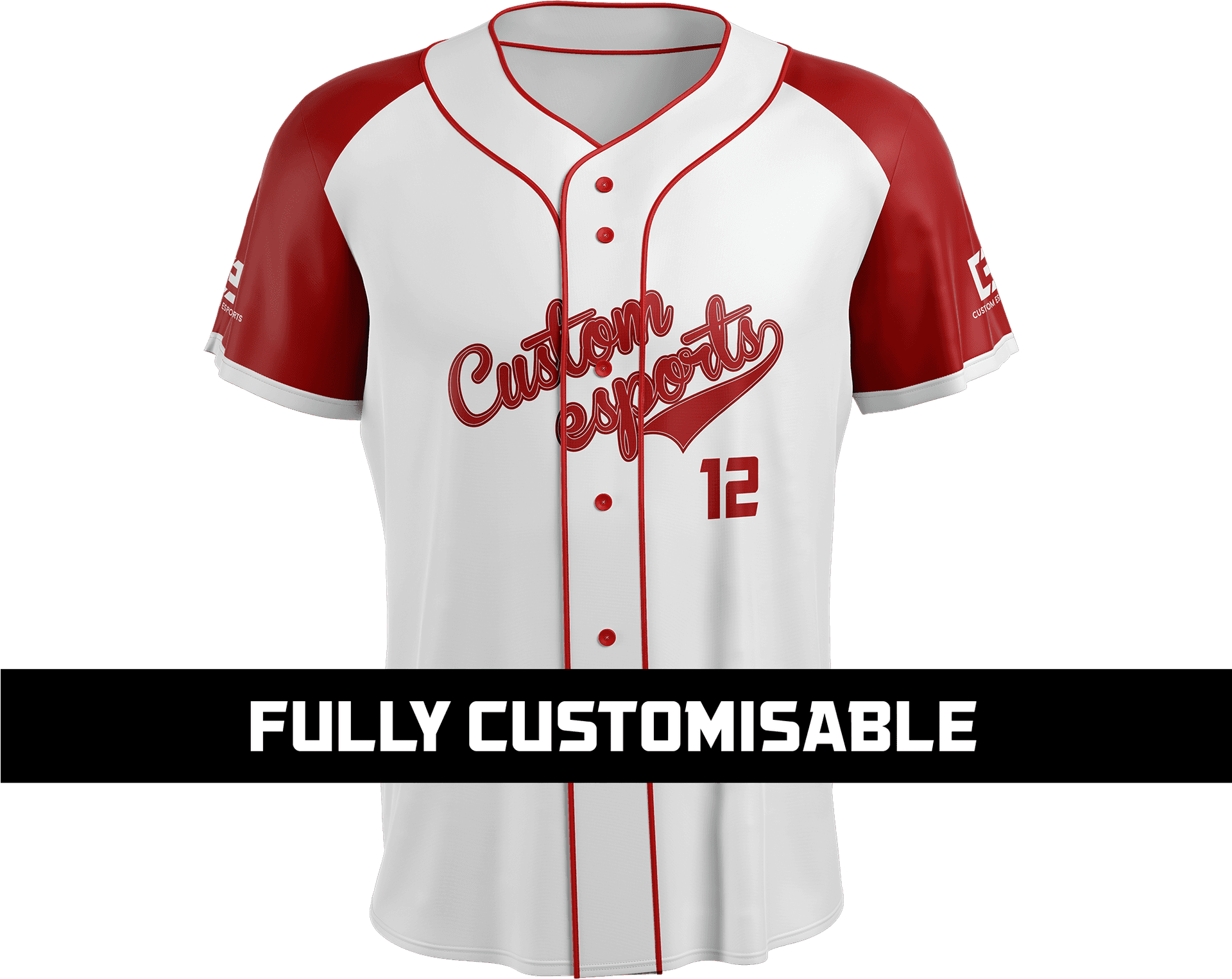 Custom Baseball Jersey Design PNG