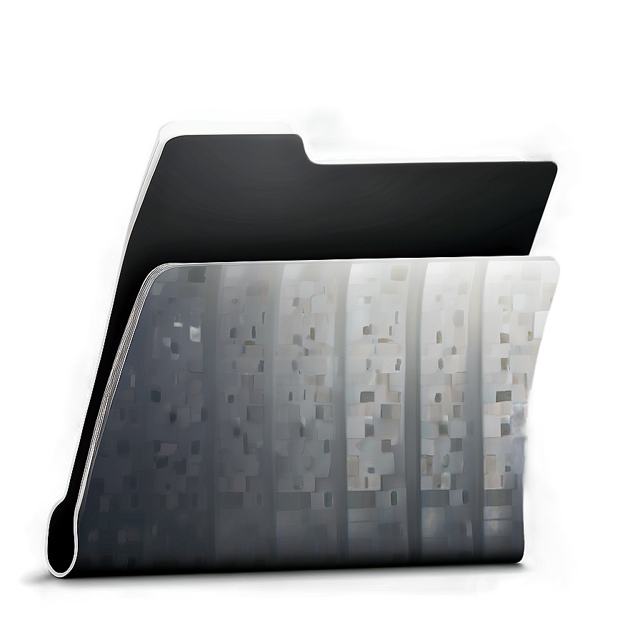 Custom Black Folder Graphic Png 06212024 PNG