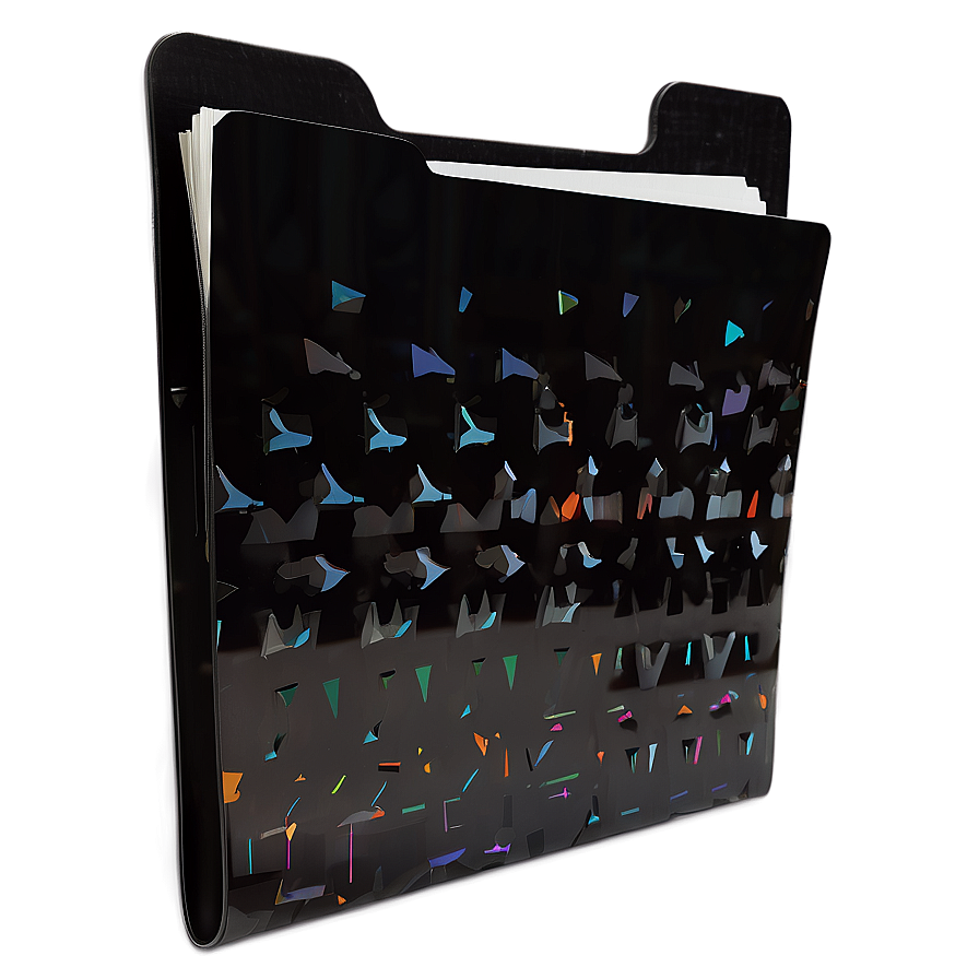 Custom Black Folder Graphic Png Kcl PNG