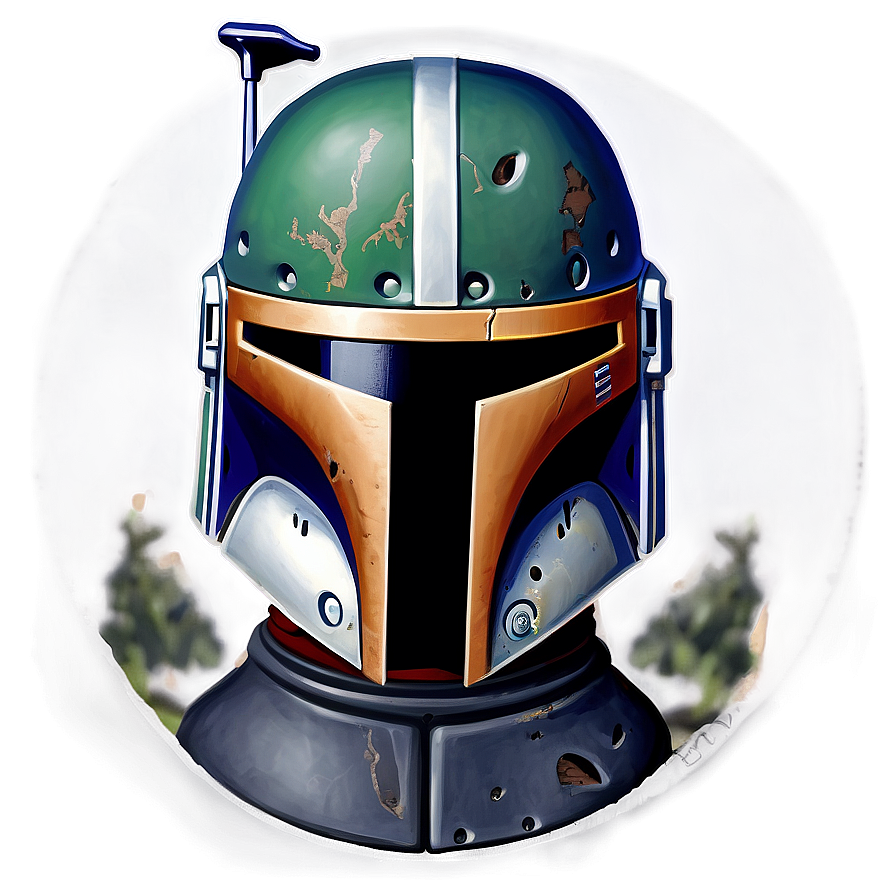 Download Custom Boba Fett Helmet Concept Png 06262024 | Wallpapers.com