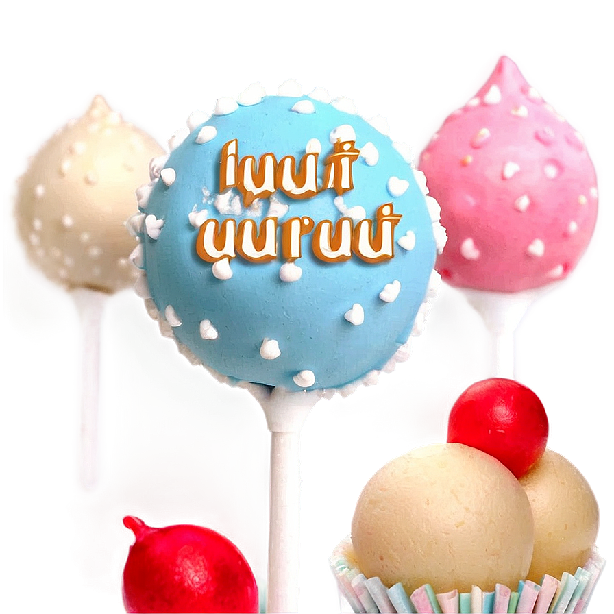 Custom Cake Pops And Sweets Png 06262024 PNG