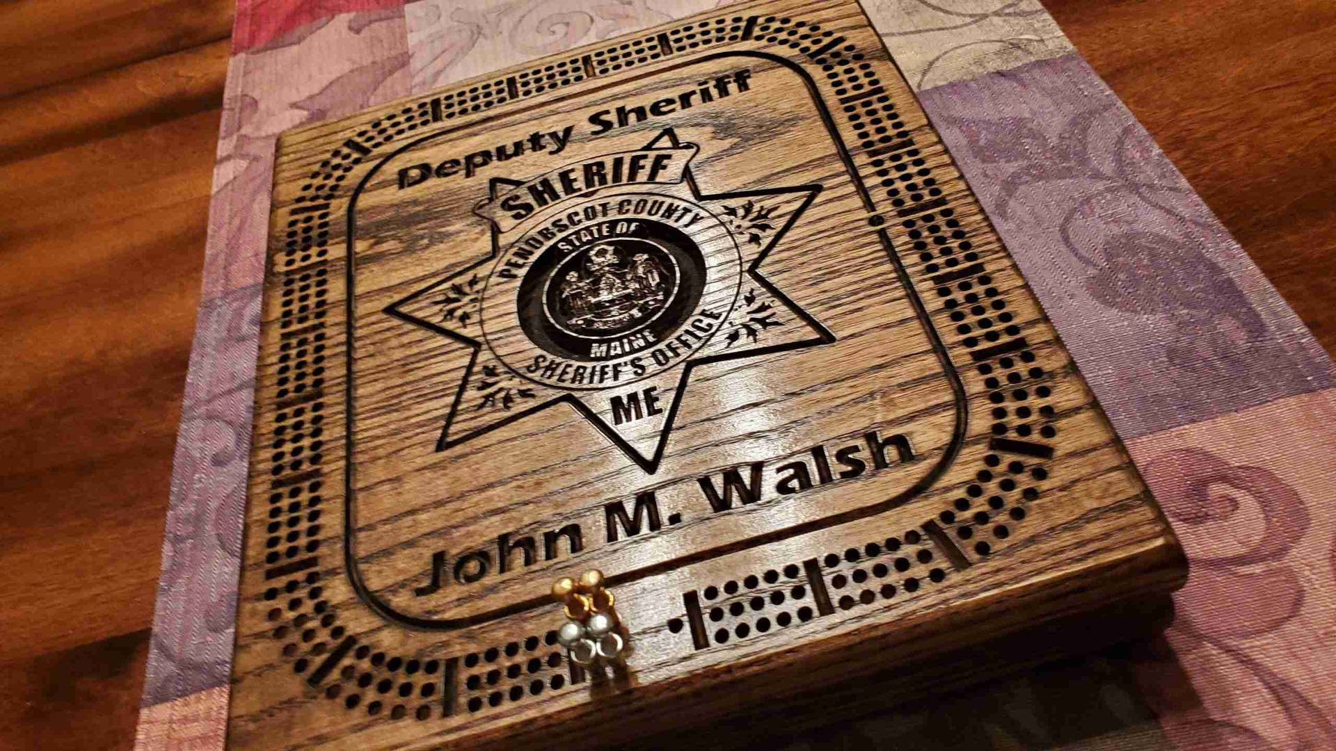 Custom Deputy Sheriff Cribbage Board Wallpaper
