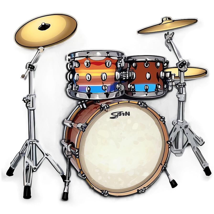Custom Drum Kit Artwork Png Mgd66 PNG