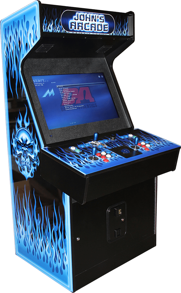 Custom Flame Arcade Cabinet PNG