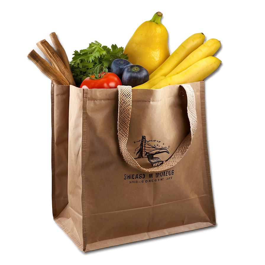 Custom Grocery Bag Png 06132024 PNG