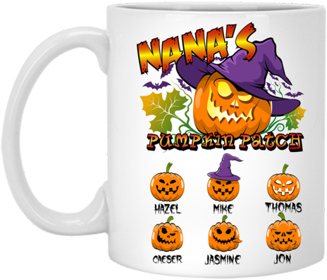 Custom Halloween Pumpkin Patch Mug PNG