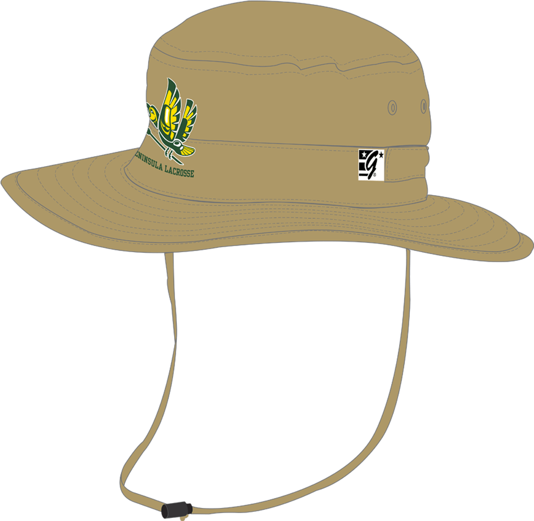 Custom Lacrosse Bucket Hat Design PNG