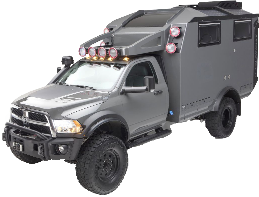 Custom Offroad Expedition Truck PNG