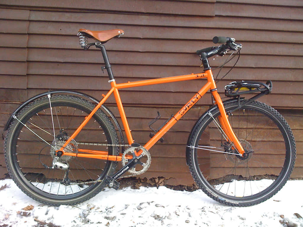 Custom Orange Surly Bike Wallpaper