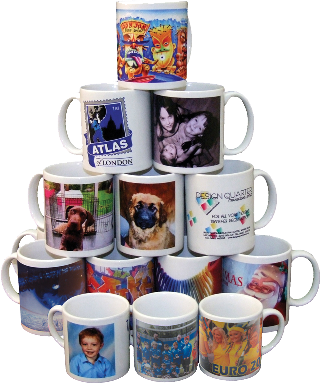 Custom Printed Mugs Collection PNG