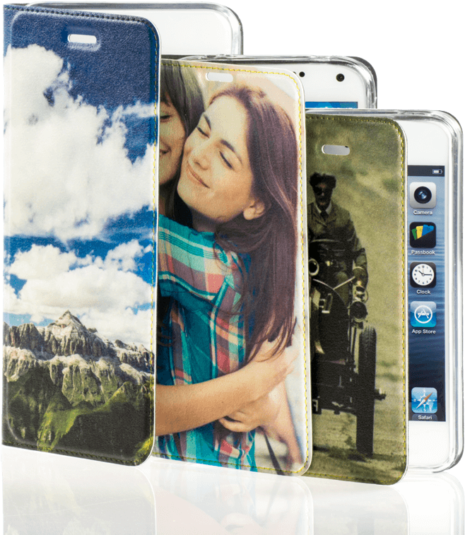 Custom Printed Smartphone Cases Display PNG