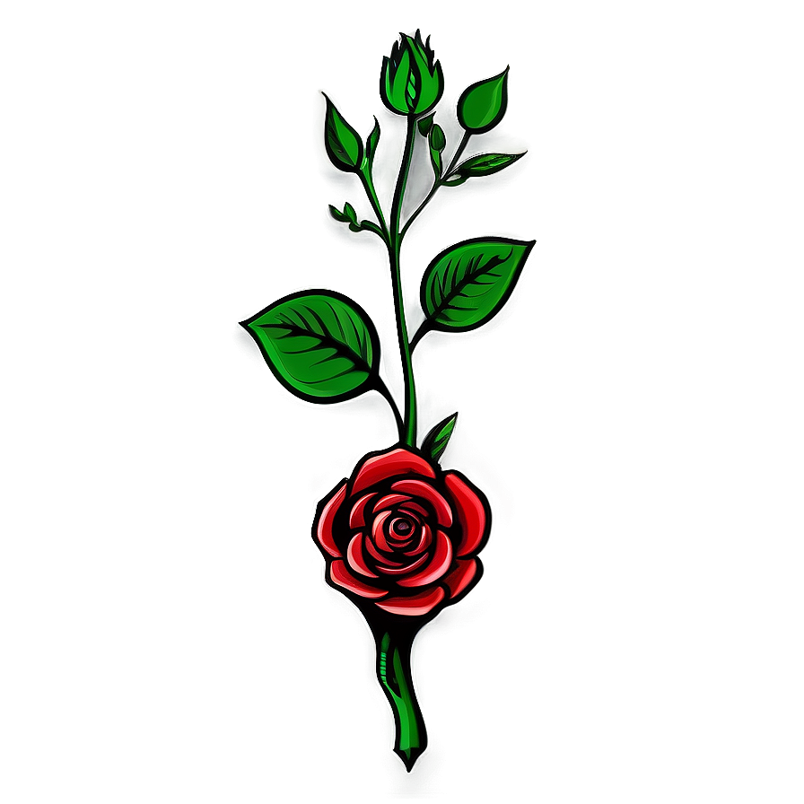 Download Custom Rose Tattoo Sketch Png 68 | Wallpapers.com