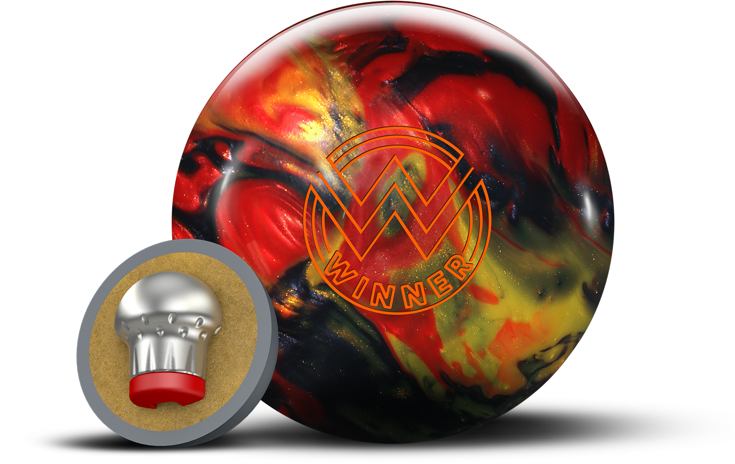 Custom Winner Bowling Ball PNG