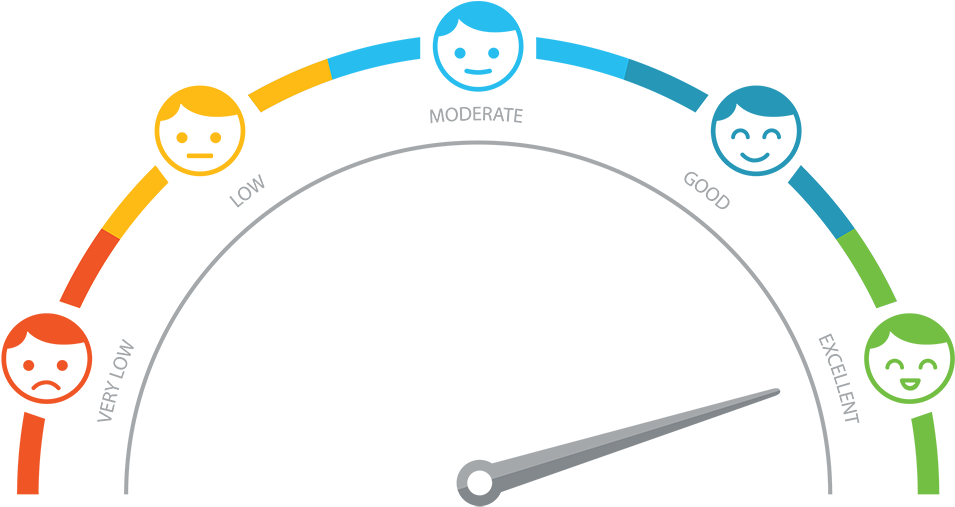 Customer Satisfaction Meter Graphic PNG