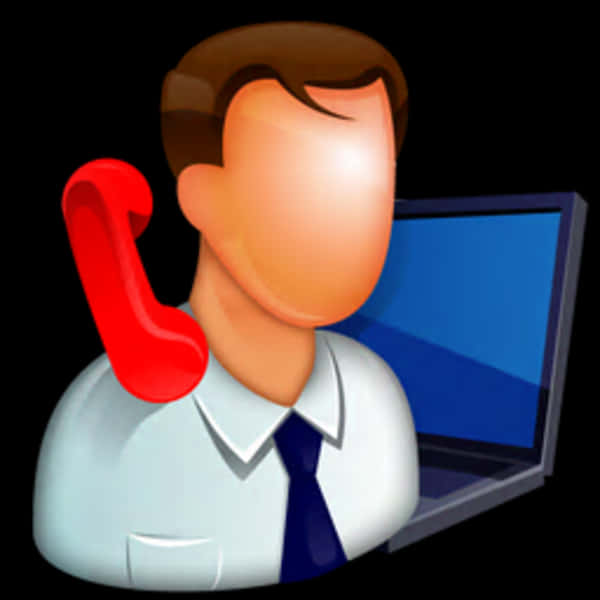 Customer Support Call Icon PNG