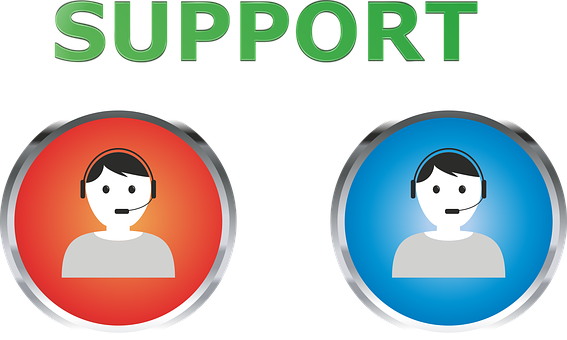 Customer Support Icons Graphic PNG