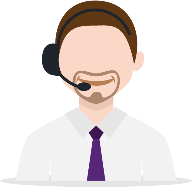 Customer Support Representative Vector PNG