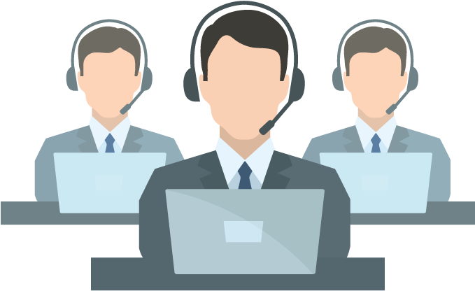 Customer Support Team Vector PNG