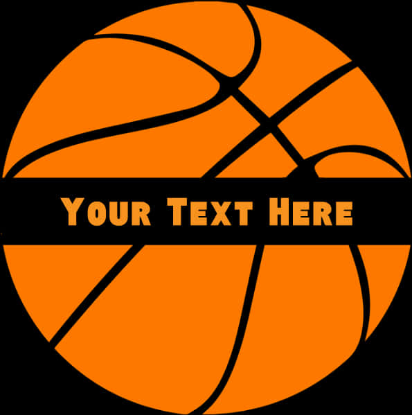 Customizable Basketball Graphic PNG