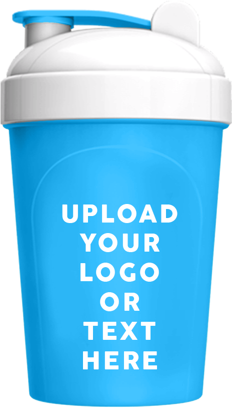 Customizable Blue Protein Shaker Mockup PNG