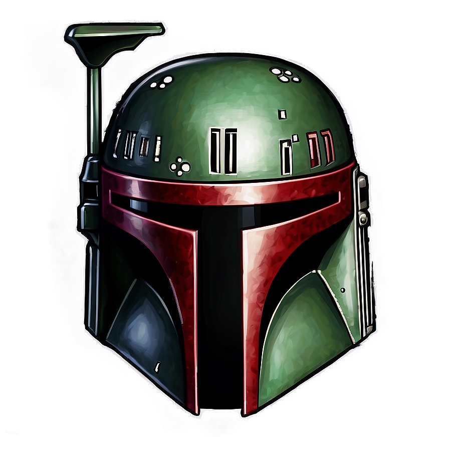 Download Customizable Boba Fett Helmet Design Png Pwf | Wallpapers.com