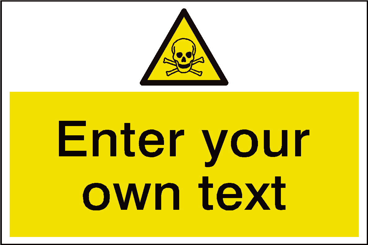 Customizable Hazard Sign Template PNG