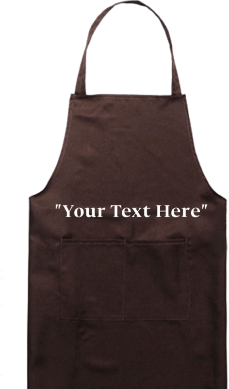 Download Customizable Text Brown Apron | Wallpapers.com