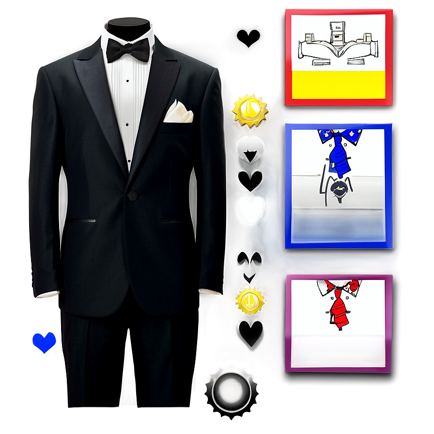 Customizable Tuxedo Features Png Rbf61 PNG