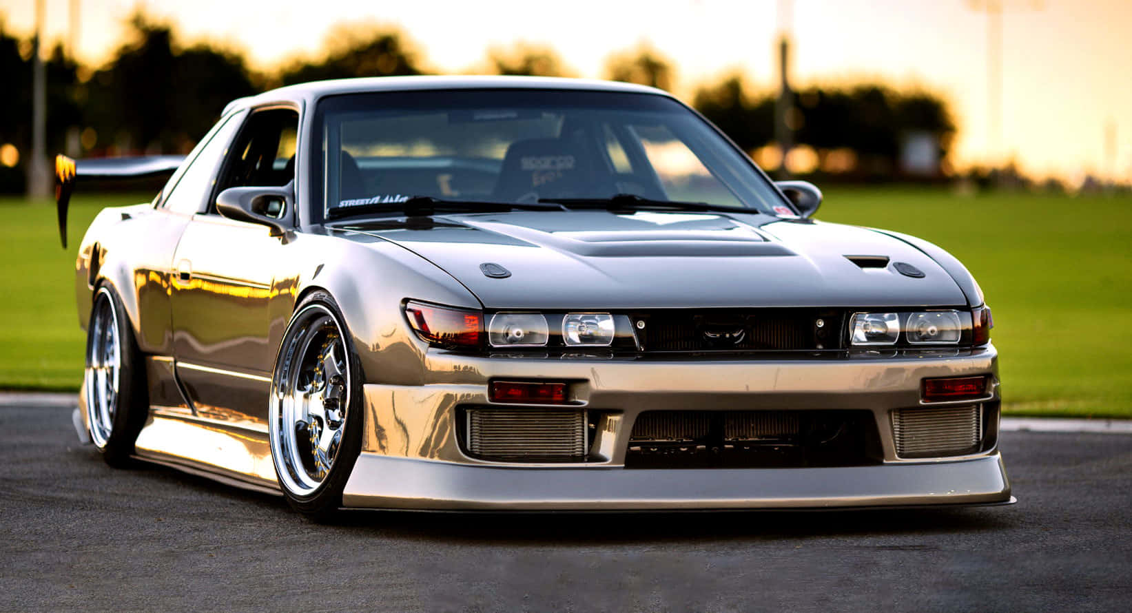 Customized Nissan240sx Silhouette Sunset Wallpaper