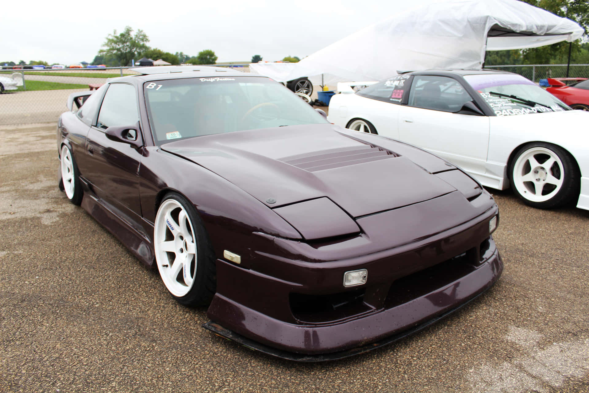 Customized Nissan240sxat Car Meet Wallpaper