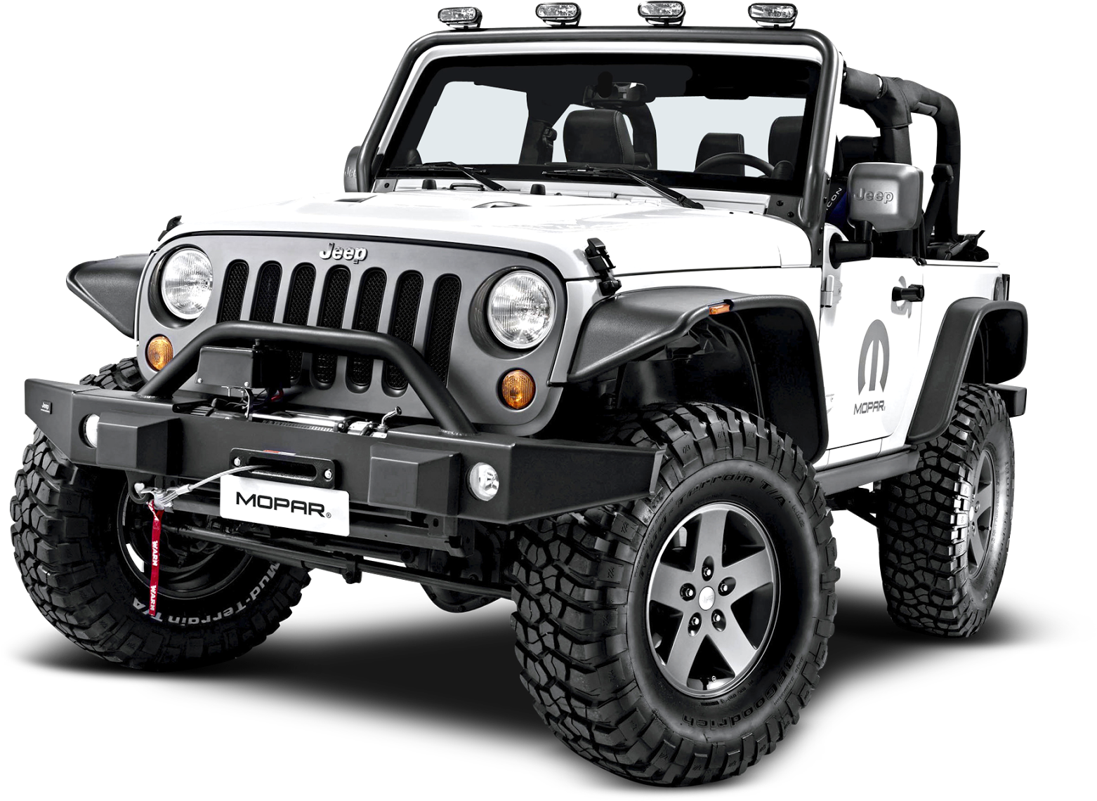 Customized White Jeep Wrangler H D PNG