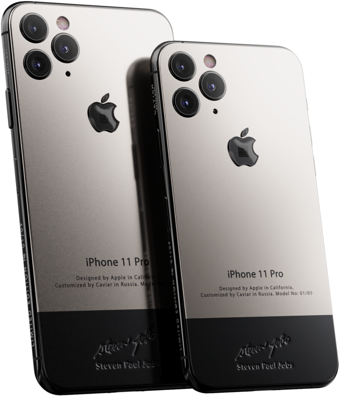 Customizedi Phone11 Pro Steve Jobs Edition PNG