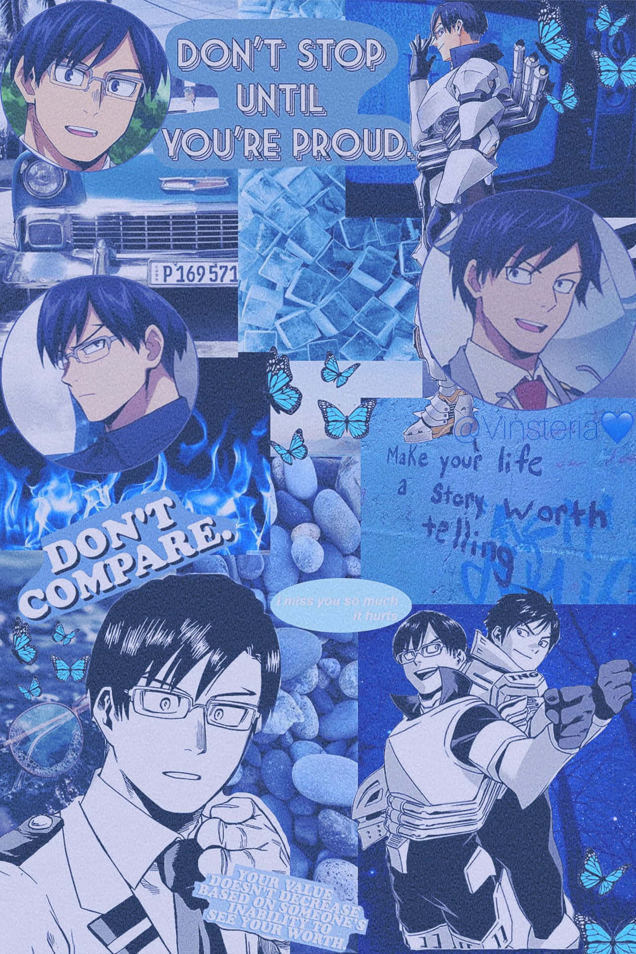 Sød æstetisk Anime Tenya Min Helte Academia Tapet Wallpaper