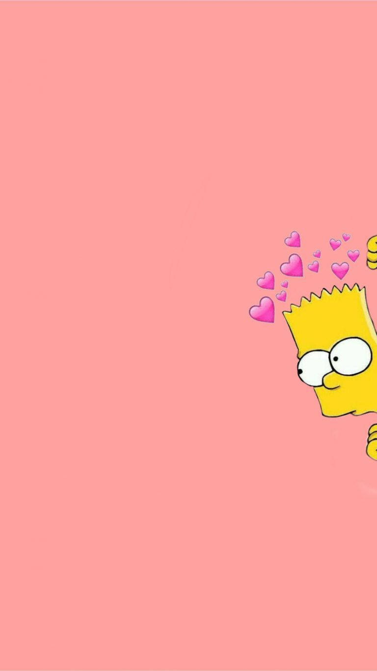Cute Aesthetic Cartoon Bart Simpson