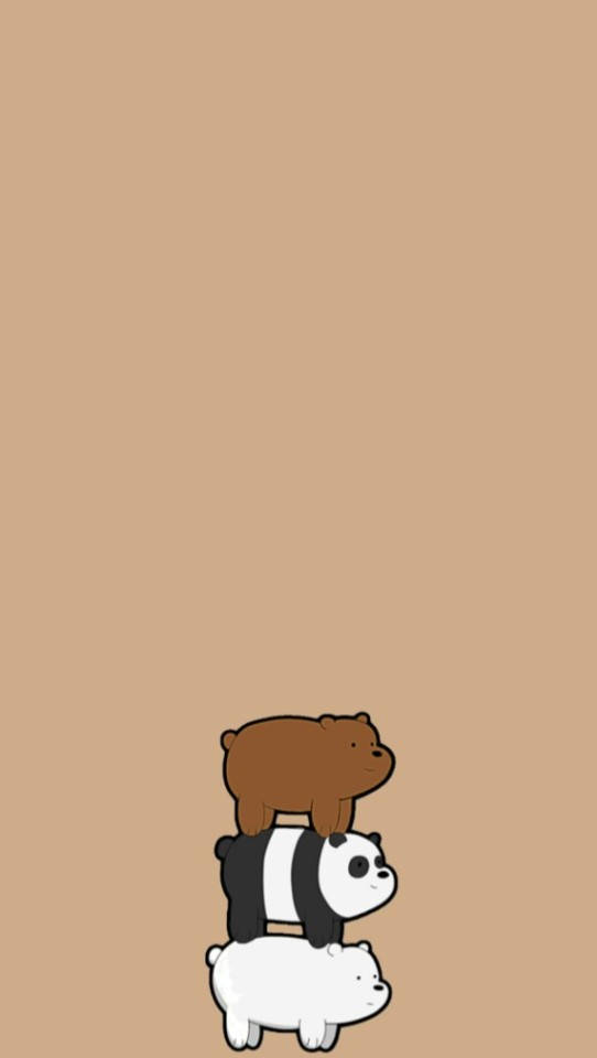 Cute Aesthetic Cartoon We Bare Bears Background