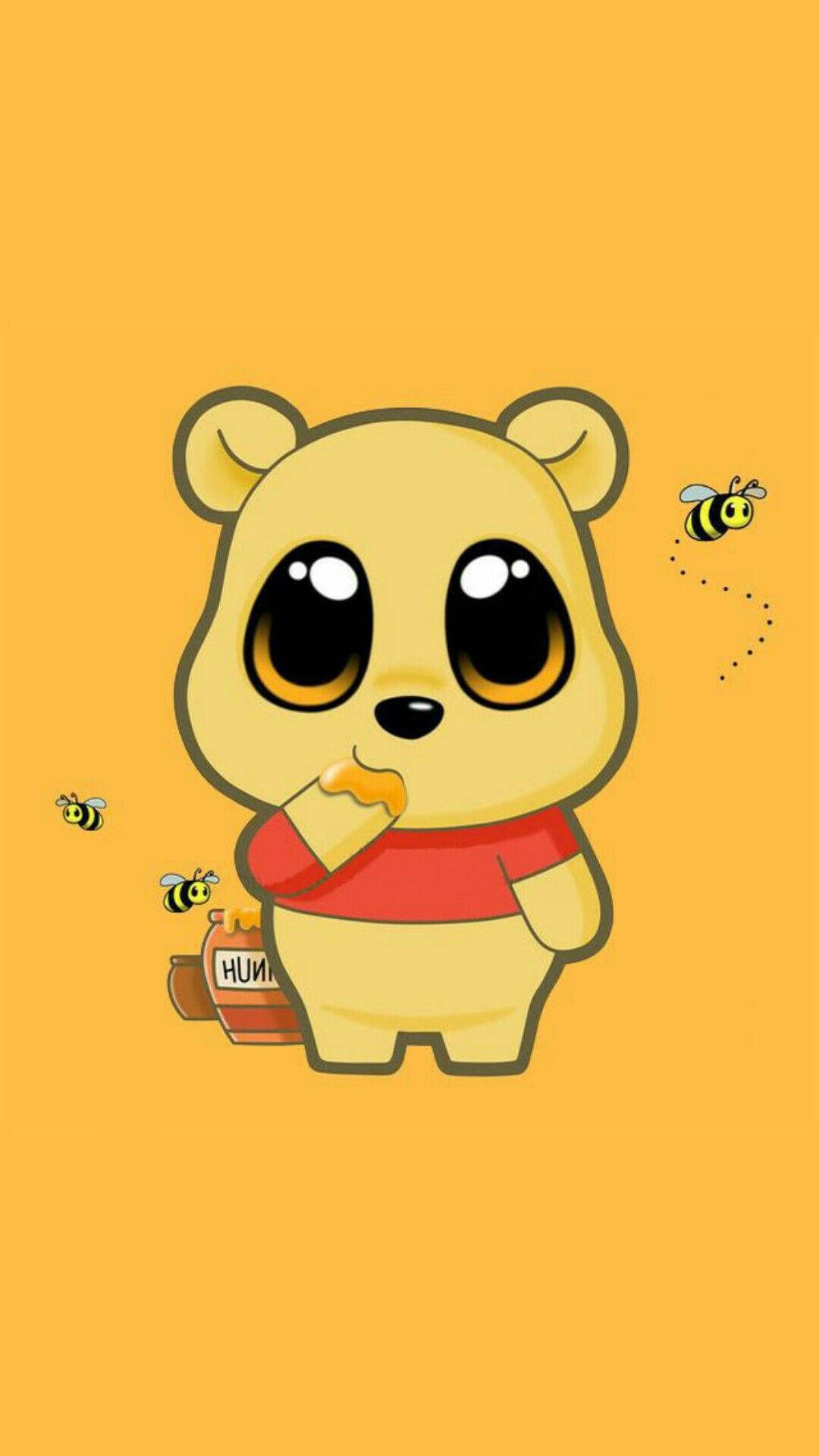 Cute Aesthetic Cartoon Winnie The Pooh Background