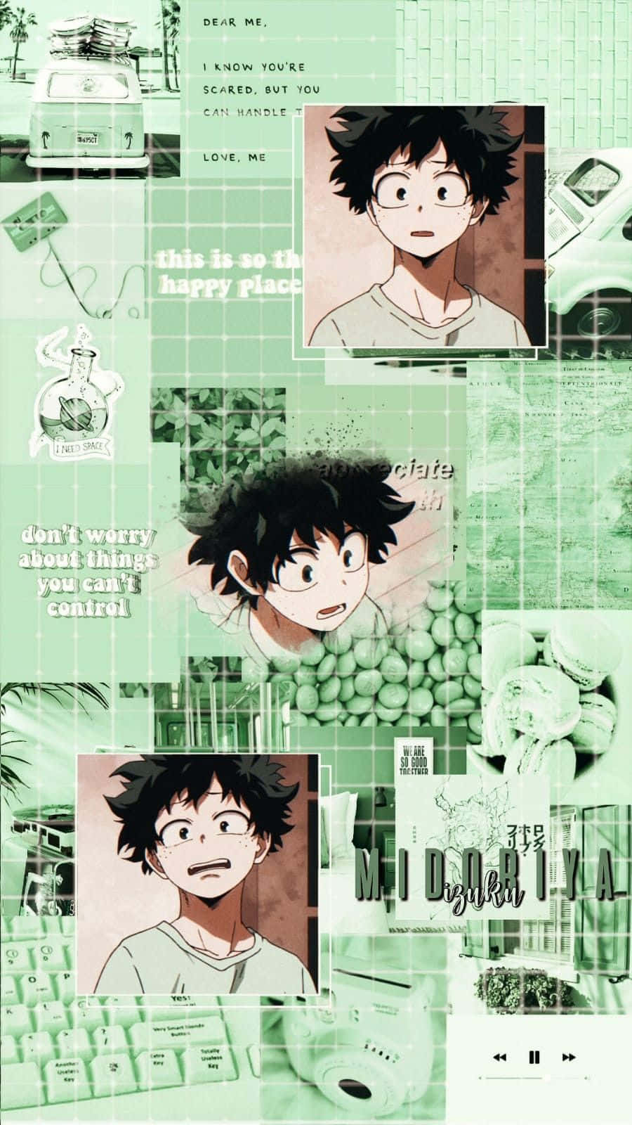 "Deku spreading positive vibes and smiles!" Wallpaper