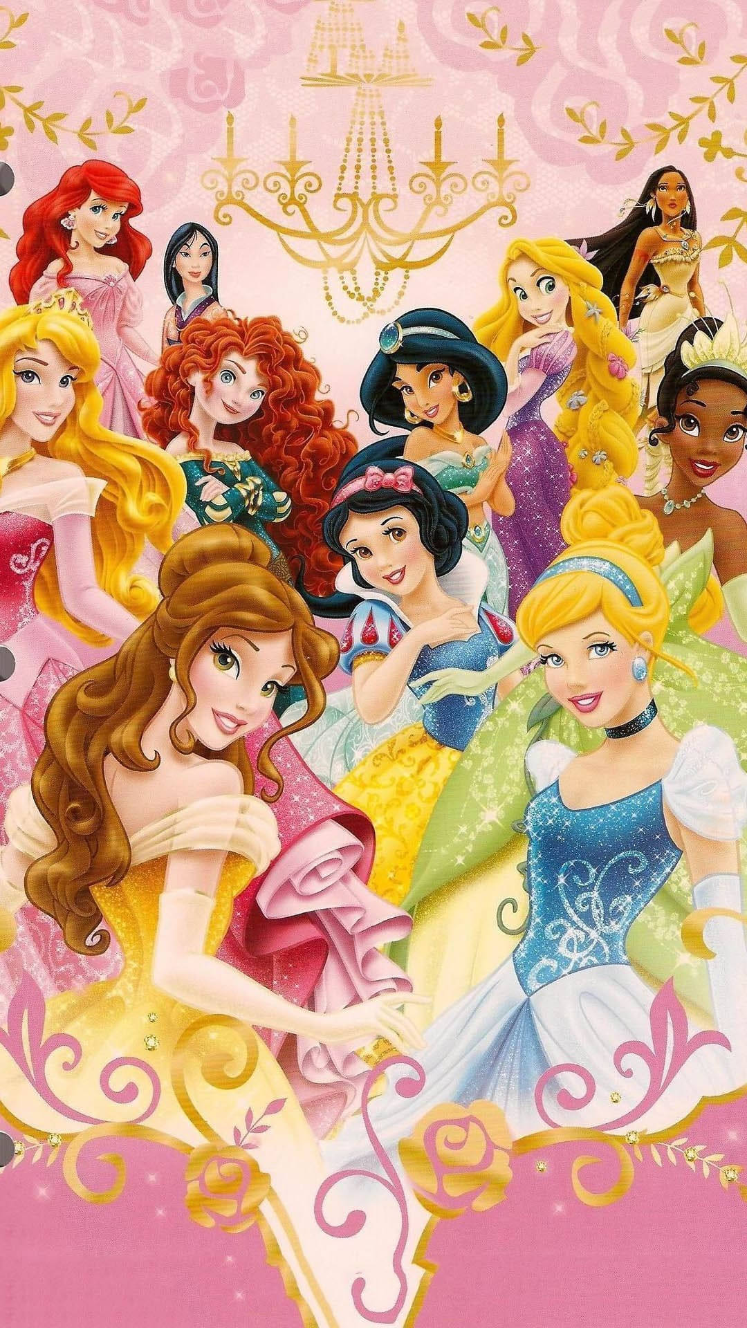 Låtdin Inre Prinsessa Lysa I Denna Söta Och Estetiska Disney Princess-klädsel! Wallpaper