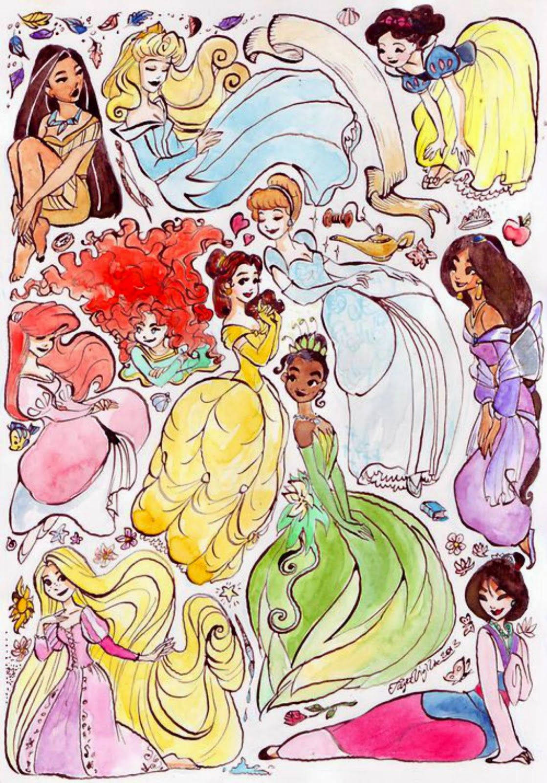 Laaventura Espera En Las Fantasías De Nuestras Princesas Favoritas De Disney. Fondo de pantalla