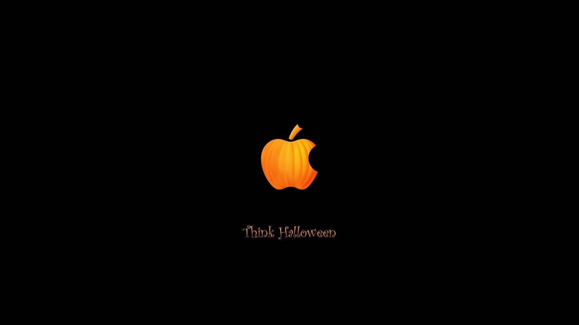 Lindoestampado De Calabaza Y Manzana Para Halloween. Fondo de pantalla